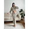 Salaş Crop & Etekli Takım - BEJ