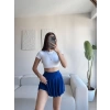Sandy Şort Etek - LACİVERT