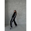 Şerit Detay Unisex Eşofman Takımı-SİYAH