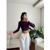 Sırt Dekolte Crop - MOR
