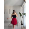 Şortlu Sandy Tenis Etek - KIRMIZI