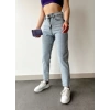 Taş İşlemeli Yüksek Jean