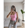 Tek Omuz Biyeli Crop - PUDRA