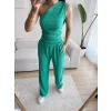 Tek Omuz Crop & Pantolon Takım - BENETTON YEŞİLİ