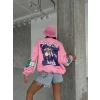 Trouble Maker Unisex Oversize Sweat-PEMBE