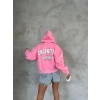 U.S.A. California Unisex Oversize Hırka-PEMBE