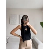 V Yaka Fiyonk Bluz - SİYAH