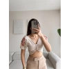 Vintage Karpuz Kol Crop - BEJ