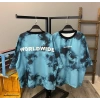 Worldwide Oversize Unisex T-shirt-MAVİ