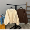 Yarasa Kol Unisex Oversize Sweat-BEJ