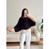 Yarasa Oversize Bluz - SİYAH