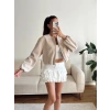 ZR Bomber Kaşe Ceket - BEJ