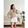 ZR Bomber Kaşe Ceket - BEJ