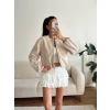 ZR Bomber Kaşe Ceket - BEJ