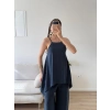 ZR Premium Askılı Tulum - LACİVERT