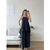ZR Premium Askılı Tulum - LACİVERT