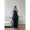 ZR Premium Askılı Tulum - LACİVERT