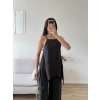 ZR Premium Askılı Tulum - SİYAH