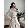 ZR Yaka Detay Trençkot - BEJ