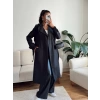 ZR Yaka Detay Trençkot - SİYAH