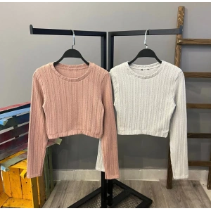 Örgü Desen Crop-PUDRA