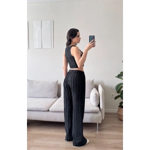 Halter Fitilli İkili Takım - SİYAH