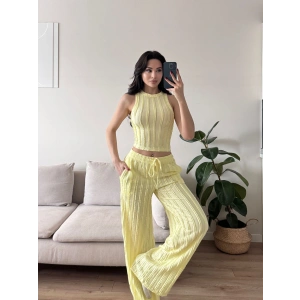 Halter Fitilli İkili Takım - SARI
