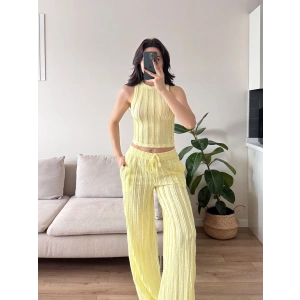 Halter Fitilli İkili Takım - SARI