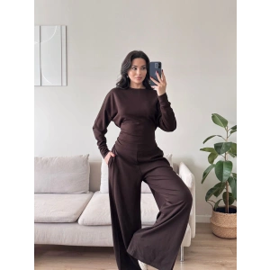 Bel Bağlamalı Modal Takım - KAHVE