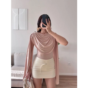 Drapeli Pelerin Bodysuit - EKRU