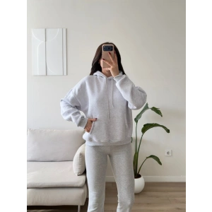 Angel Baskı Oversize Sweat - GRİ