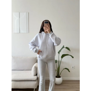 Angel Baskı Oversize Sweat - GRİ