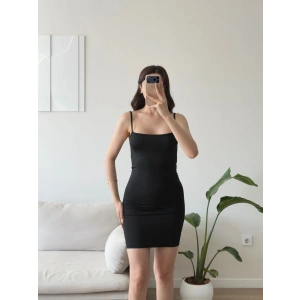 Askılı Scuba Mini Elbise