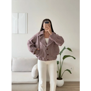 Balıksırtı Premium Bomber Ceket - BORDO