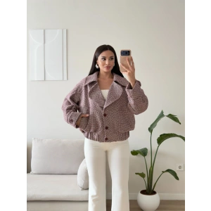 Balıksırtı Premium Bomber Ceket - BORDO