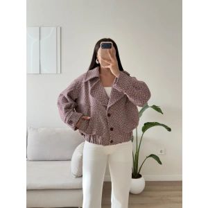 Balıksırtı Premium Bomber Ceket - BORDO