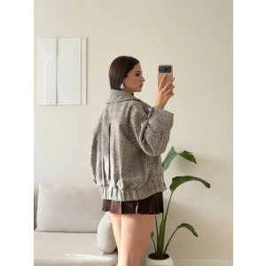 Balıksırtı Premium Bomber Ceket - FÜME