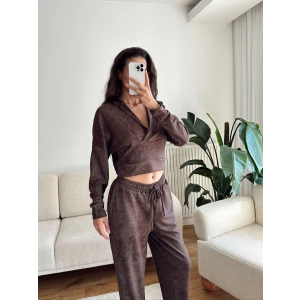 Batik Modal İkili Takım - KAHVE