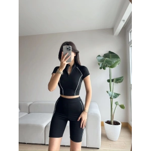 Biyeli Biker Taytlı Takım
