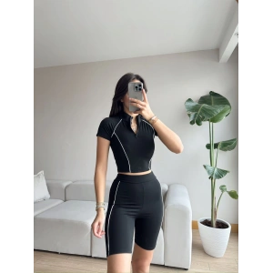 Biyeli Biker Taytlı Takım