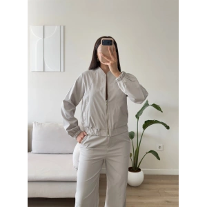 Bomber Ceket Pantolon Takım - GRİ