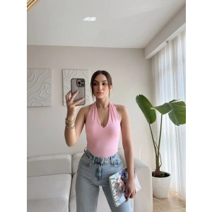 Boyun Geçmeli Bodysuit