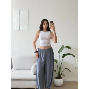 Dökümlü Balon Pantolon - GRİ