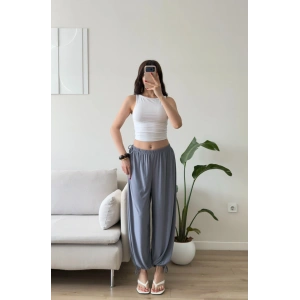 Dökümlü Balon Pantolon - GRİ