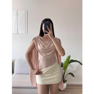 Drapeli Pelerin Bodysuit - EKRU