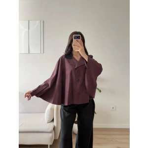 Düğmeli Panço Trençkot - MÜRDÜM