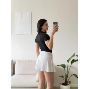 Fermuar Detay Bodysuit - SİYAH