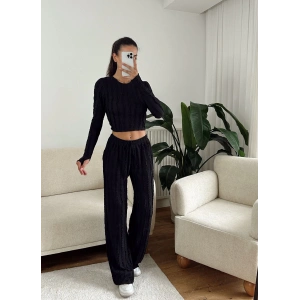 Fitilli Ters Dikiş İkili Takım - SİYAH