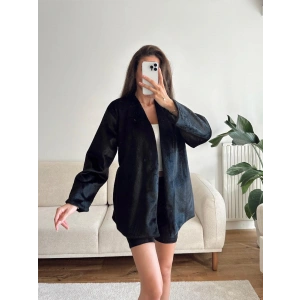 Gold Fox Kaşe Kaban - SİYAH