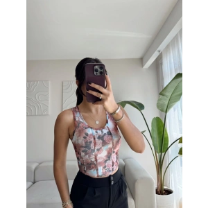 Gül Desen Biyeli Crop